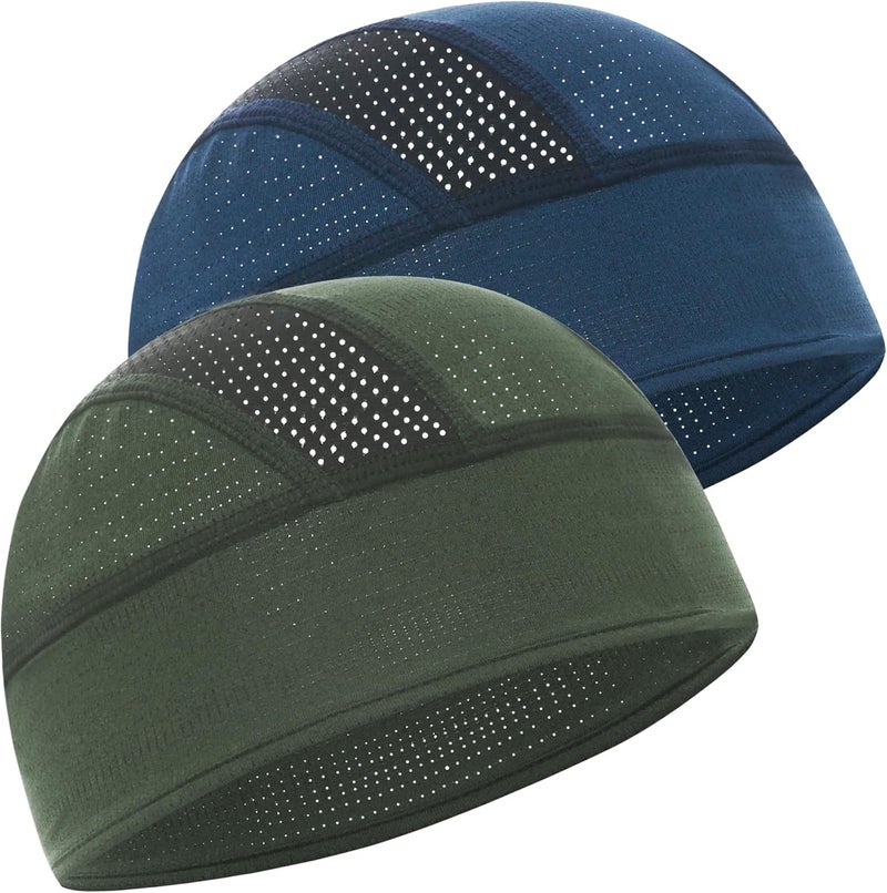 vidsel Skull Cap Cooling Helmet Liner Beanie Breathable Mesh Sweat Wicking Cycling Running Hat for Men Women - Image 1